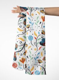 Bloom flower style with blue,red colors - Image 3