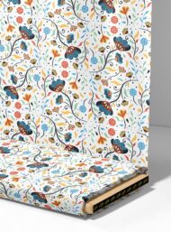 Bloom flower style with blue,red colors - Image 4