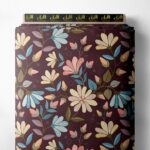 Petal flower style with brown,pink colors