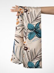 Leaf flower style with brown,blue colors - Image 3