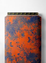 Petal flower style with blue,orange colors