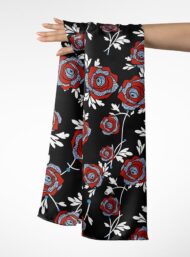 Rose flower style with red,black colors - Image 3