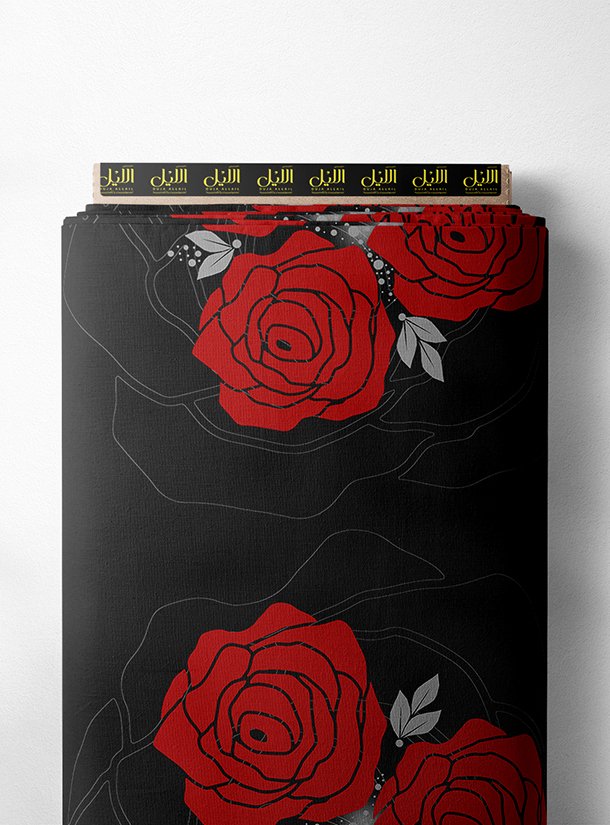 LAI02-0222_1-1.jpg Rose flower style with red,green colors - Image 1