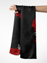 Rose flower style with red,green colors - Image 3