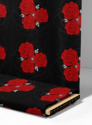 Rose flower style with red,green colors - Image 4