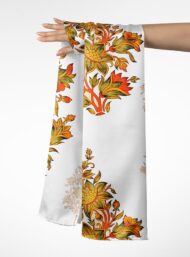 Bloom flower style with orange,green colors - Image 3