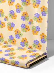 Bloom flower style with orange,green colors - Image 4