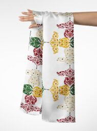 Leaf flower style with red,green colors - Image 3