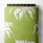 Palm nature style with green, white colors