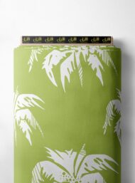 Palm nature style with green, white colors