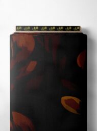 Bloom flower style with brown,yellow colors