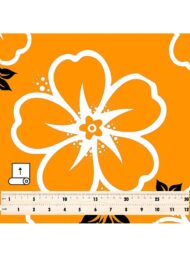 Petal flower style with orange,black colors - Image 5