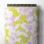 Bloom flower style with green,white colors