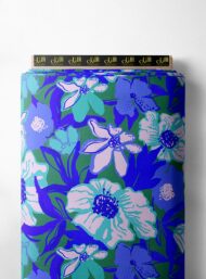 Petal flower style with blue,green colors