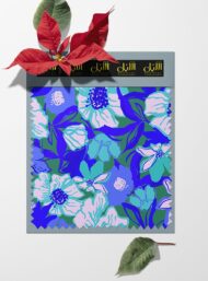 Petal flower style with blue,green colors - Image 6