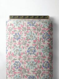 Bloom flower style with grey,pink colors