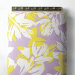 Leaf flower style with yellow,white colors