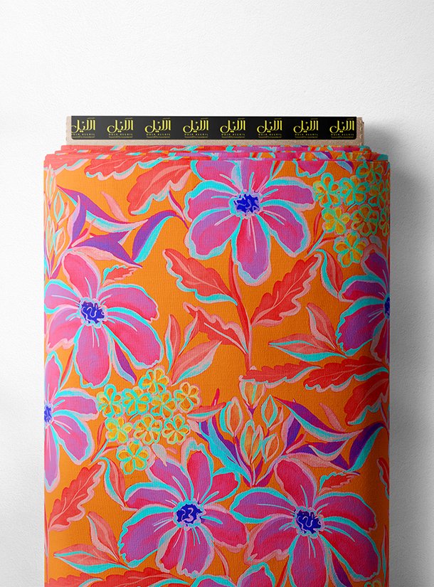 LAI02-0249_1-1.jpg Bloom flower style with pink,blue colors - Image 1