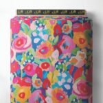 Rose flower style with pink,red colors