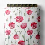 Petal flower style with red,green colors