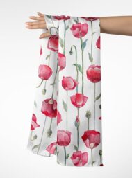 Petal flower style with red,green colors - Image 3