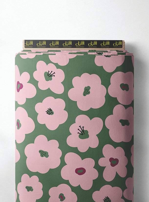 LAI02-0257_1-1.jpg Petal flower style with pink, green colors - Image 1