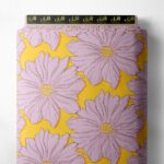 Bloom flower style with pink, yellow colors