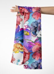 Bloom flower style with red,blue colors - Image 3