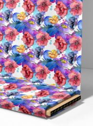 Bloom flower style with red,blue colors - Image 4