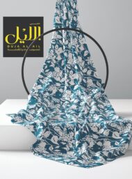 Leaf flower style with white, blue colors - Image 2