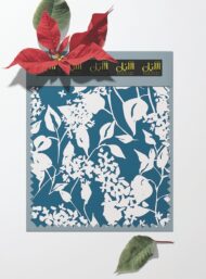 Leaf flower style with white, blue colors - Image 6