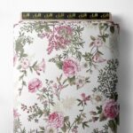 Rose flower style with pink,green colors