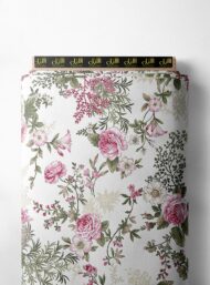 Rose flower style with pink,green colors