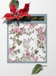 Rose flower style with pink,green colors - Image 6