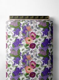 Bloom flower style with pink,purple colors