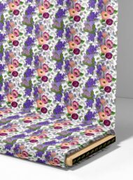 Bloom flower style with pink,purple colors - Image 4