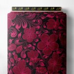 Petal flower style with pink, black colors