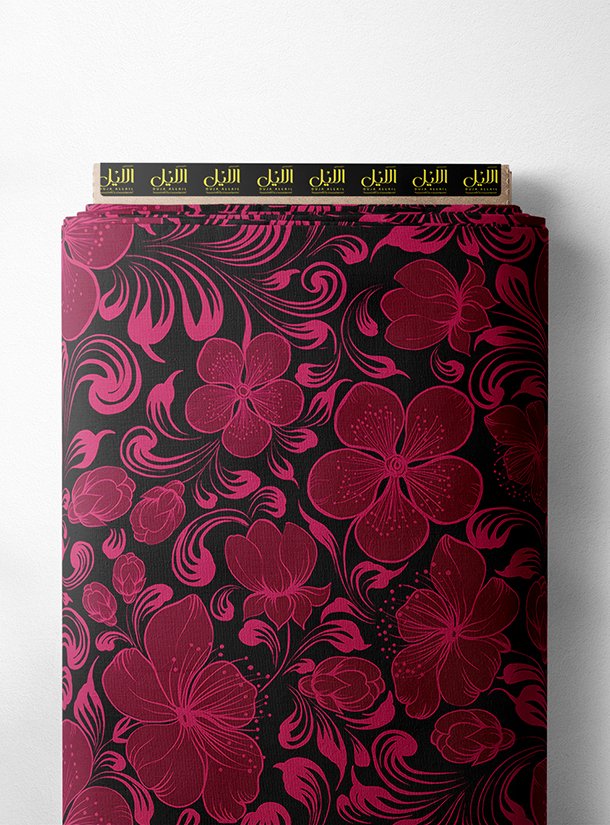 LAI02-0277_1-1.jpg Petal flower style with pink, black colors - Image 1