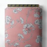 Bloom flower style with pink,grey colors