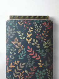 Leaf flower style with green,red colors