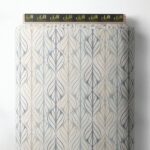 Leaf flower style with grey,white colors