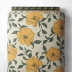 Bloom flower style with yellow,green colors
