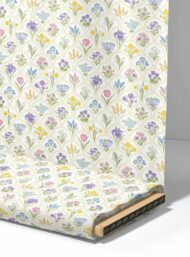 Bloom flower style with purple,yellow colors - Image 4