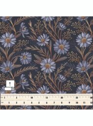 Bloom flower style with blue,grey colors - Image 5