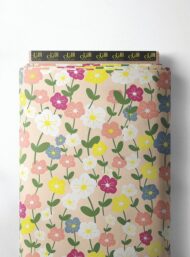 Petal flower style with pink,yellow colors