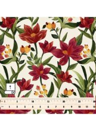 Bloom flower style with red,green colors - Image 5