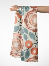 Bloom flower style with red,green colors - Image 3