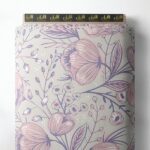 Bloom flower style with pink,green colors