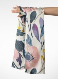 Bloom flower style with pink,green colors - Image 3