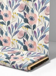 Bloom flower style with pink,green colors - Image 4